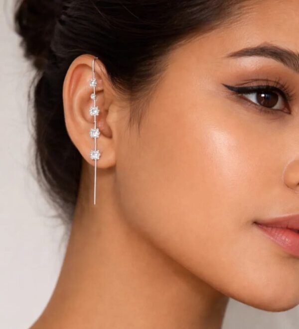 silver dewling earrings