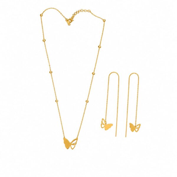 butterfly gold thread set