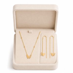 butterfly gold thread set